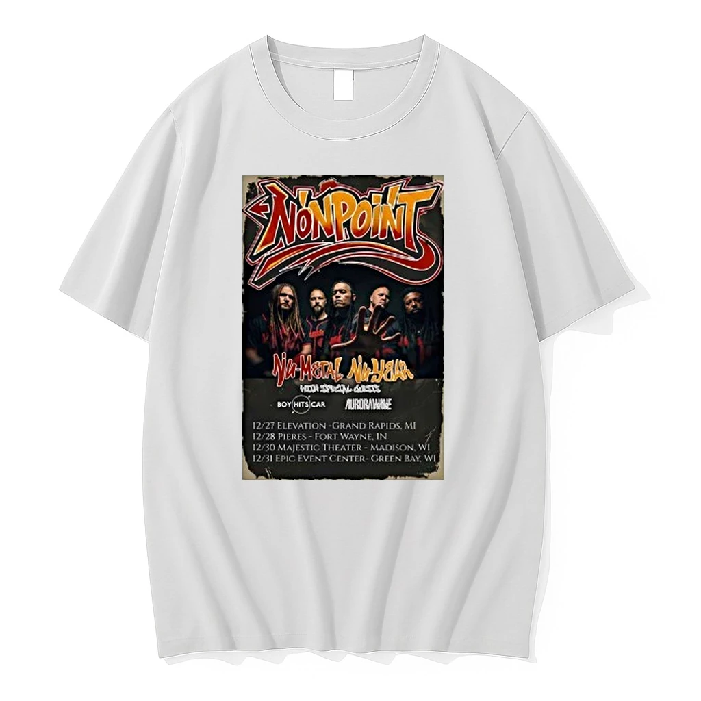Nonpoint Nu Metal Nu Year Tour 2025 Shirts