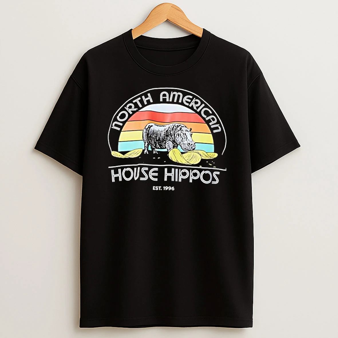 North American House Hippos Vintage Graphic Shirts