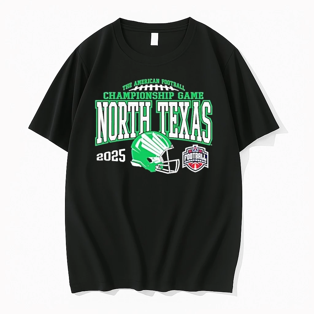 North Texas Mean Green 2025 Aac Football Championship Bound Shirts