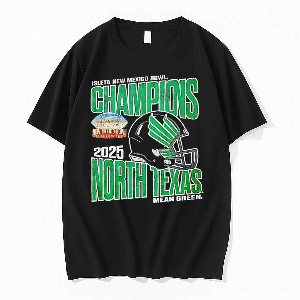 North Texas Mean Green Football 2025 Isleta New Mexico Bowl Champions Shirts