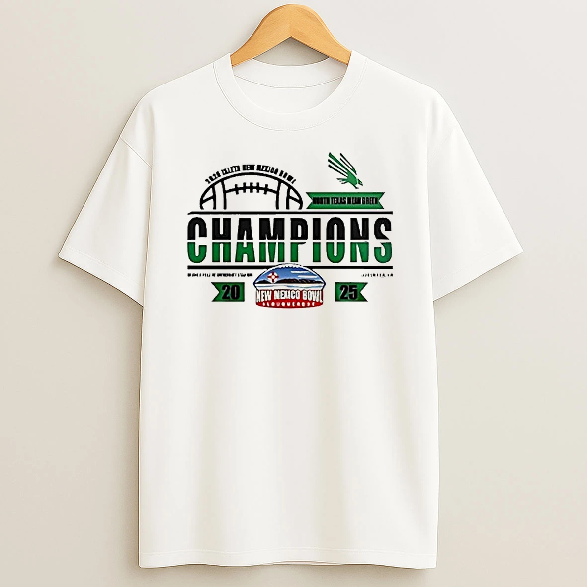 North Texas Mean Green Football Won Isleta New Mexico Bowl Champions 2025 Logo Shirts