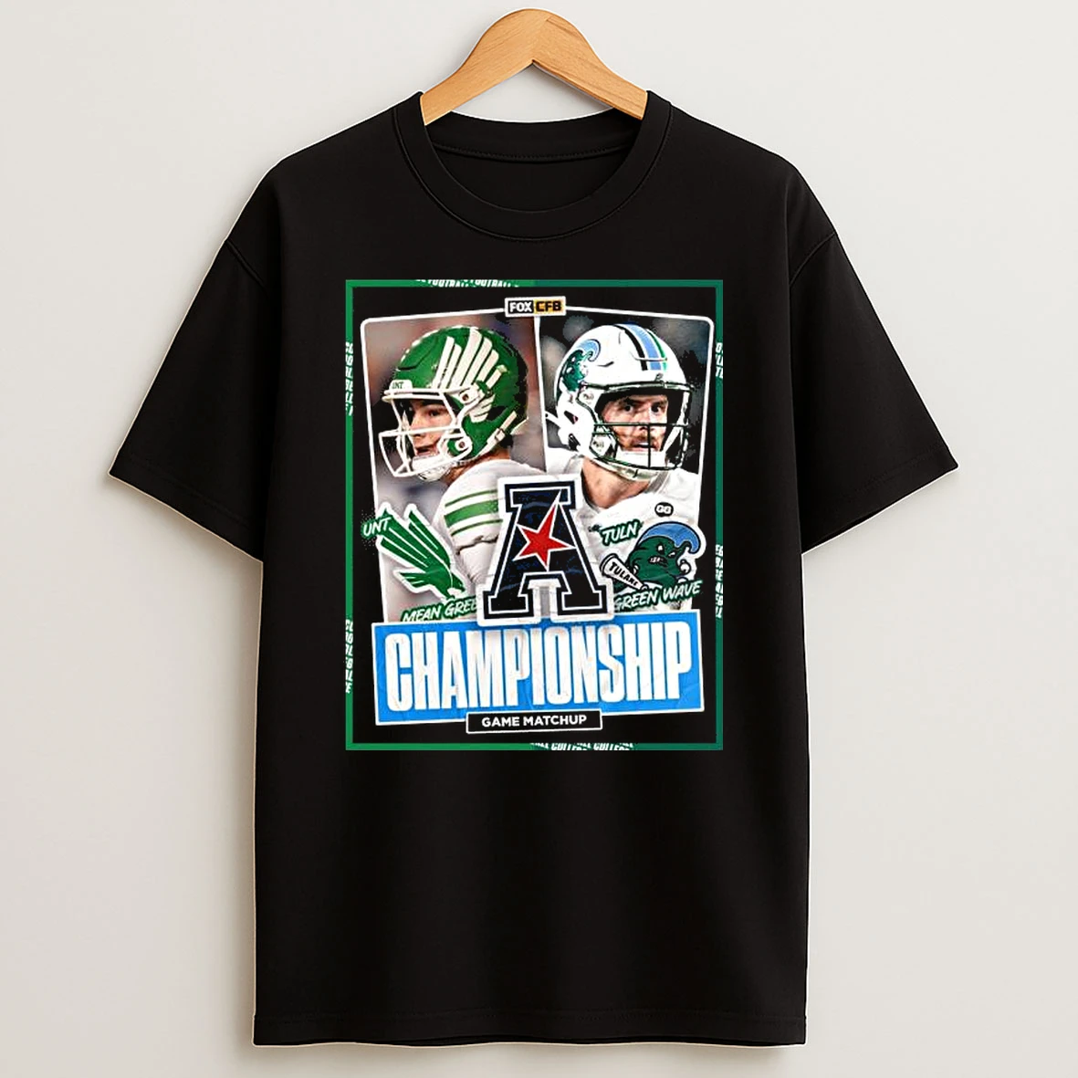 North Texas Vs Tulane 2025 Aac Football Championship Game Shirts