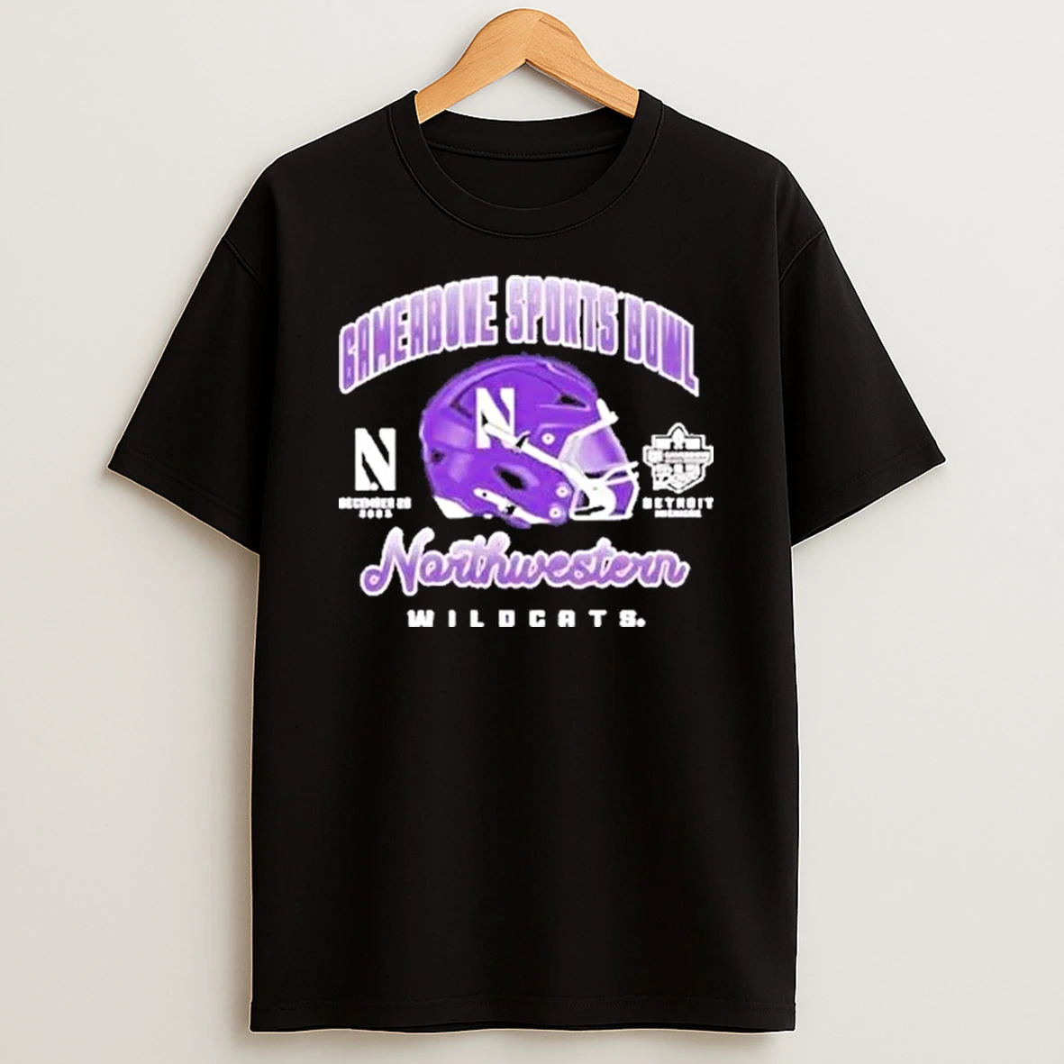 Northwestern Football 2025 Gameabove Sports Bowl Wildcats Shirts