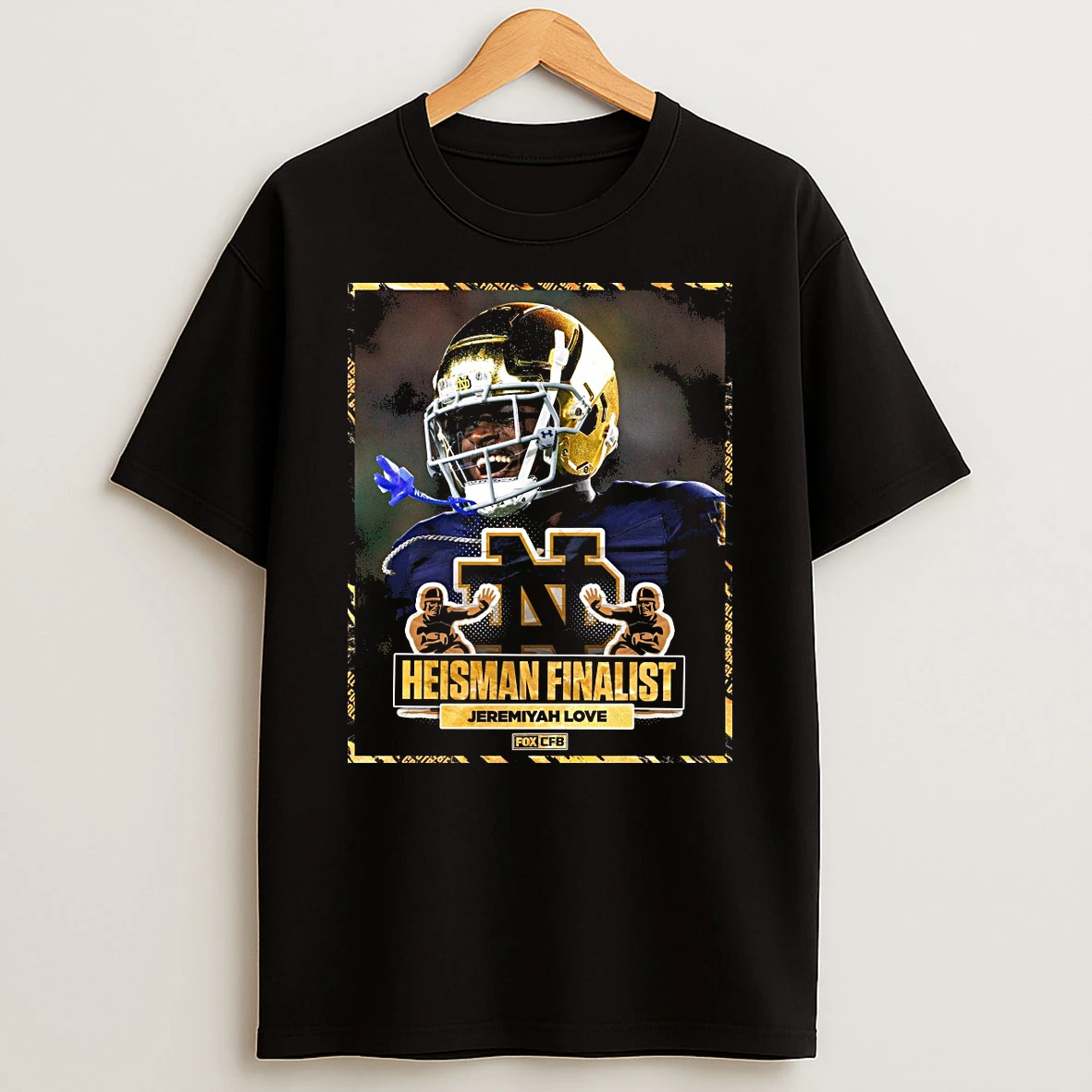 Notre Dame Fighting Irish Jeremiyah Love 2025 Heisman Trophy Shirts