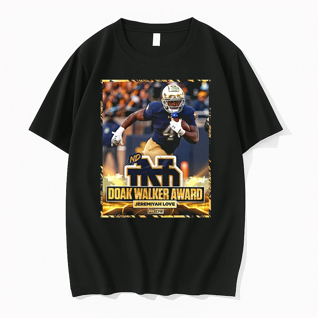 Notre Dame Football Jeremiyah Love Is The Winner Of The Doak Walker Award Shirts