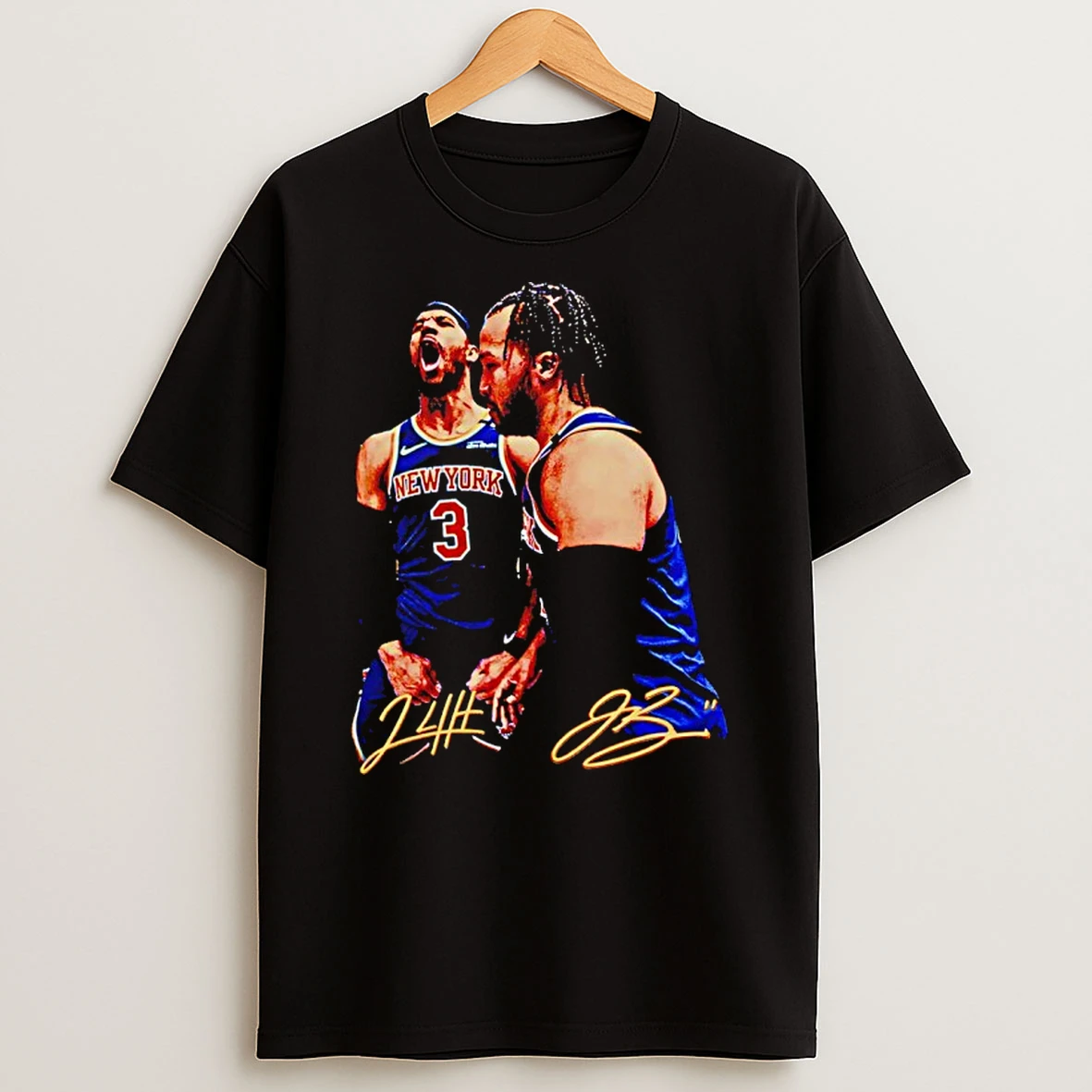Og Anunoby New York Knicks Basketball Signature Graphic Shirts
