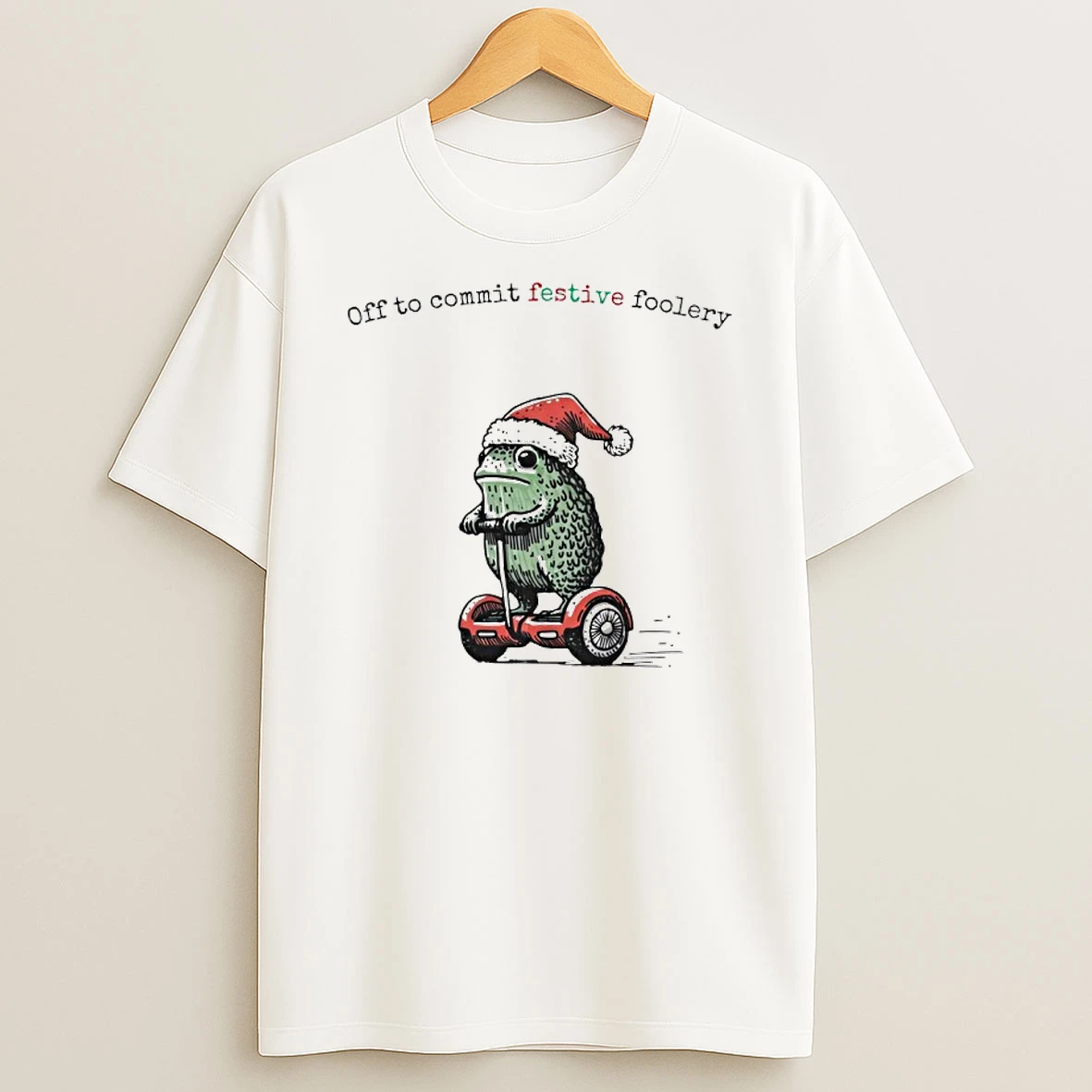 Off To Commit Festive Foolery Christmas Shirts