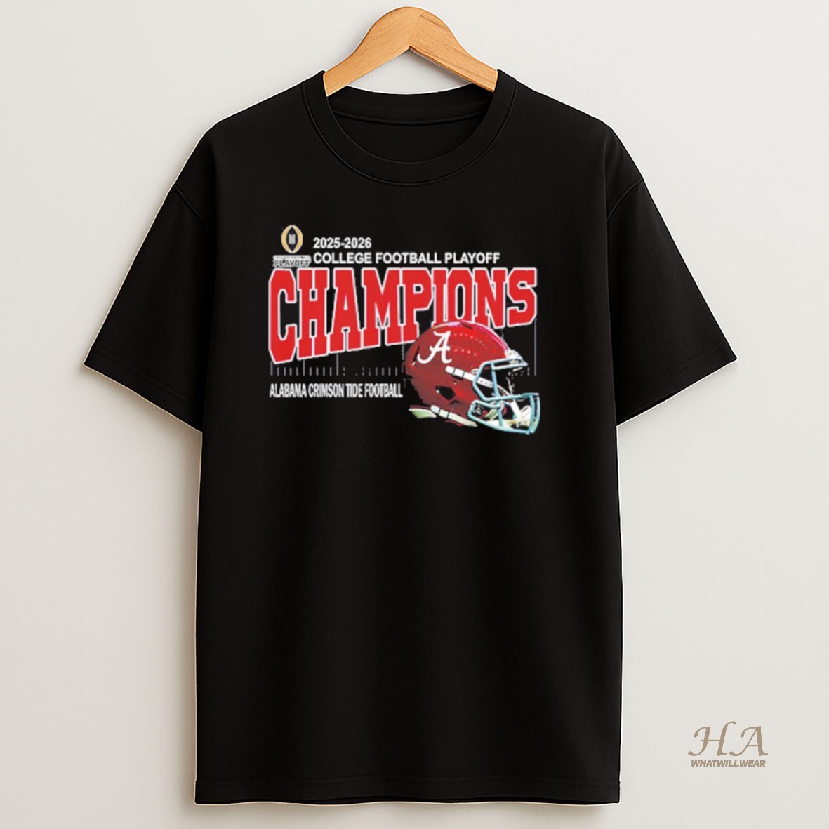 Official 2025 2026 College Football Playoff Champions Alabama Crimson Tide Football Helmet Oklahoma Memorial Stadium Norman Oklahoma T Shirt