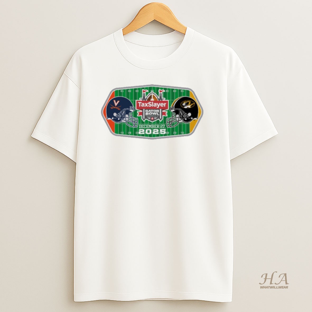 Official 2025 81st Annual Taxslayer Gator Bowl Virginia Cavaliers Vs Missouri Tigers December 27 At Everbank Stadium T Shirt