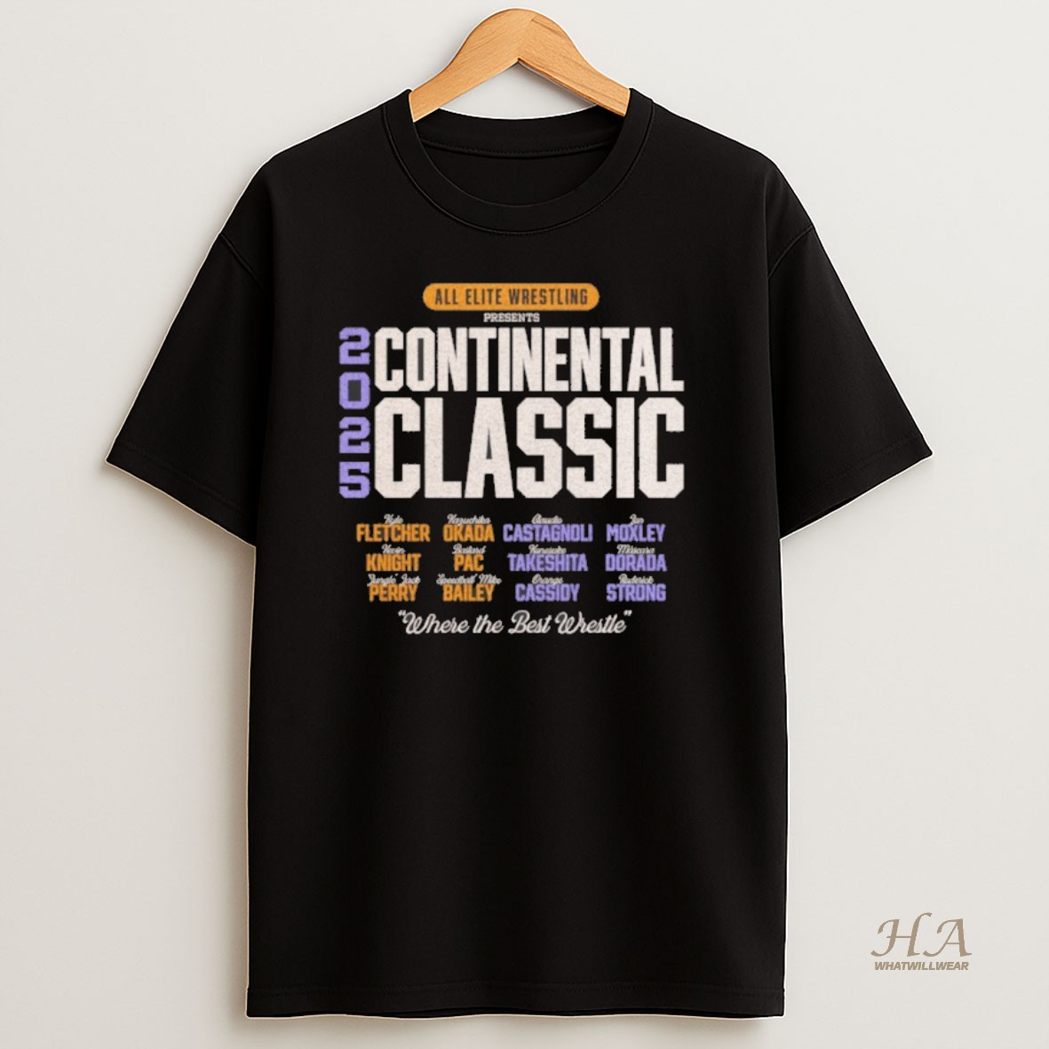 Official 2025 Aew Continental Classic Where The Best Whistle Shirt