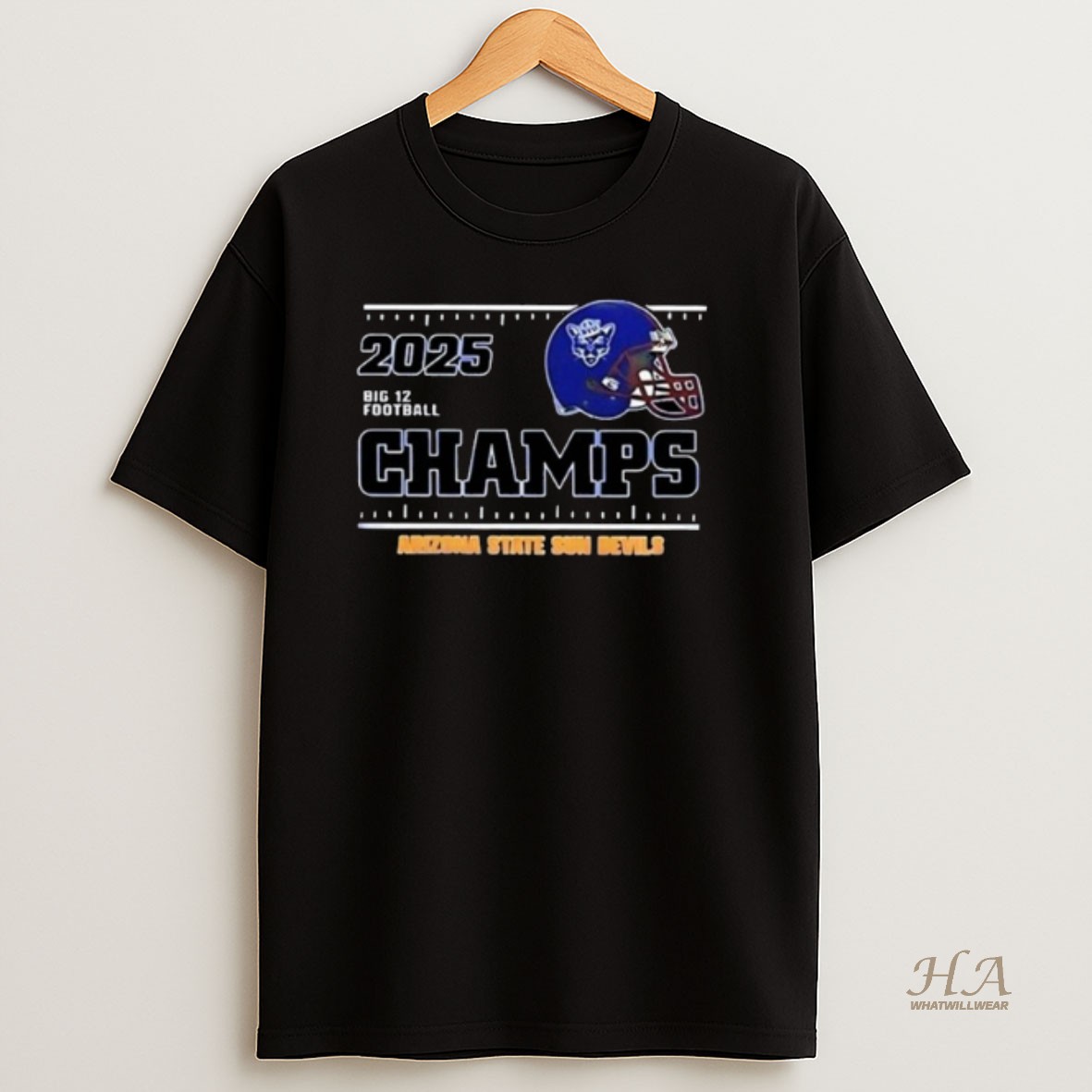 Official 2025 Byu Cougars Big 12 Football Champs Helmet Shirt