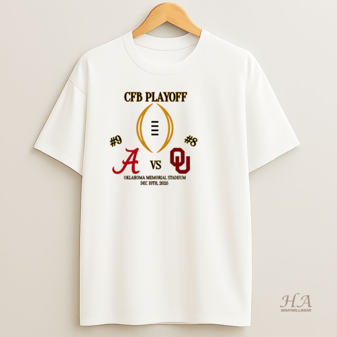 Official 2025 Cfp First Rd Game 1 Alabama Vs Oklahoma Shirt