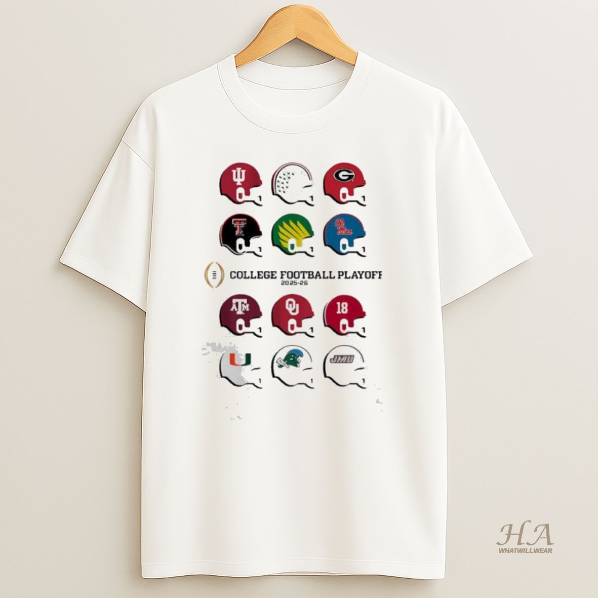 Official 2025 Cfp Field Toy Team Helmets Shirt