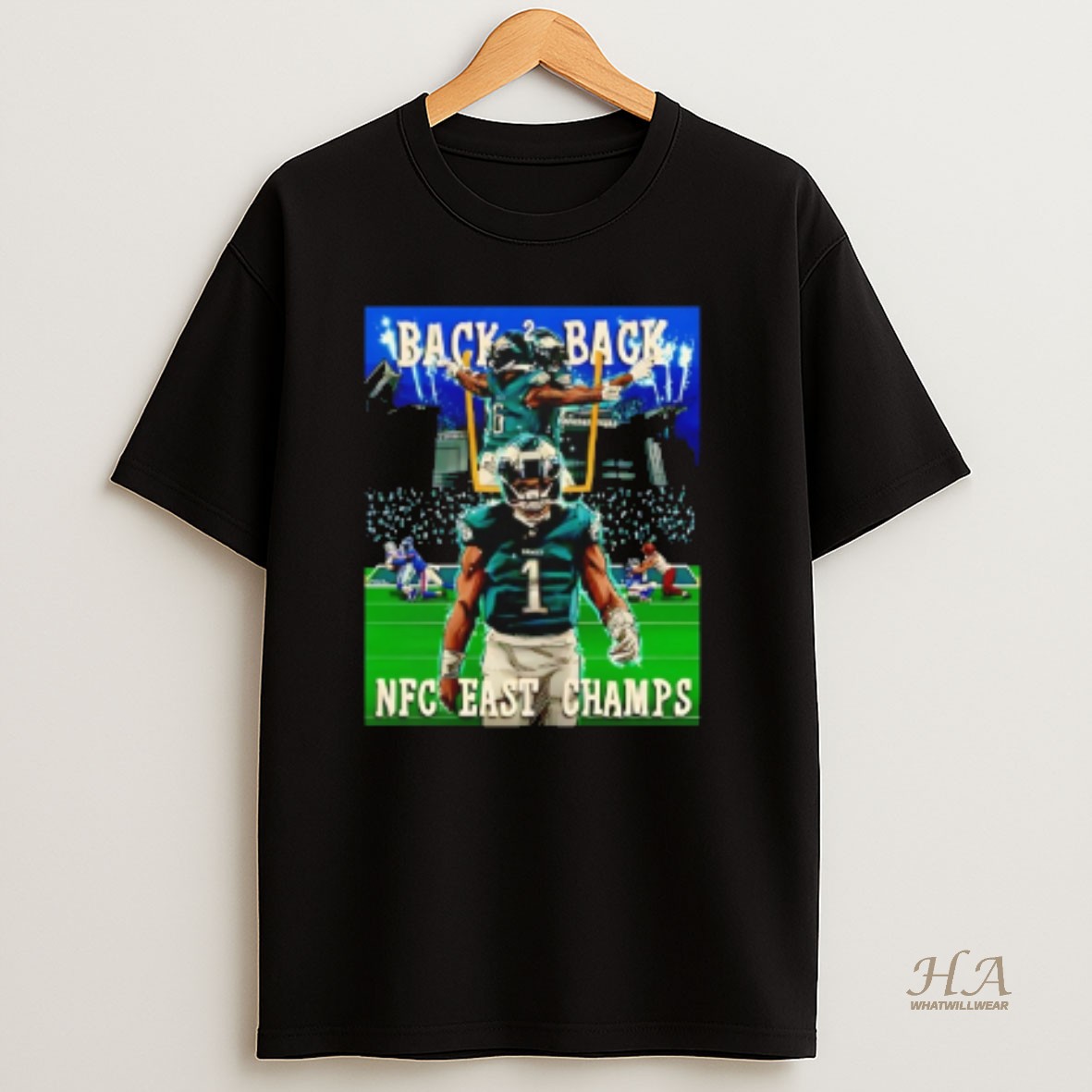 Official 2025 Eagles Back To Back Nfc East Champs Pant T Shirt