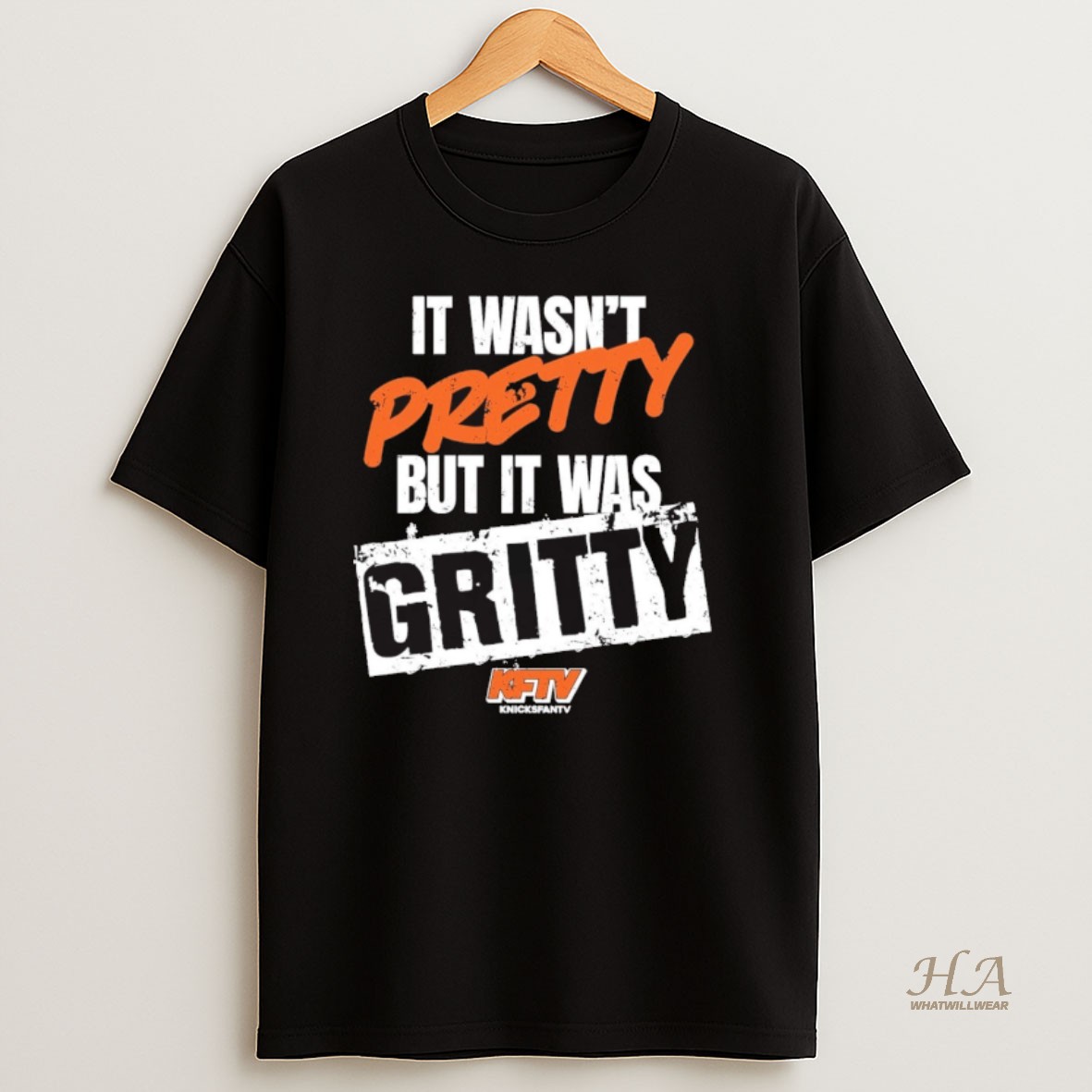 Official 2025 It Wasnt Pretty But It Was Gritty Knicks Fan Tv T Shirt