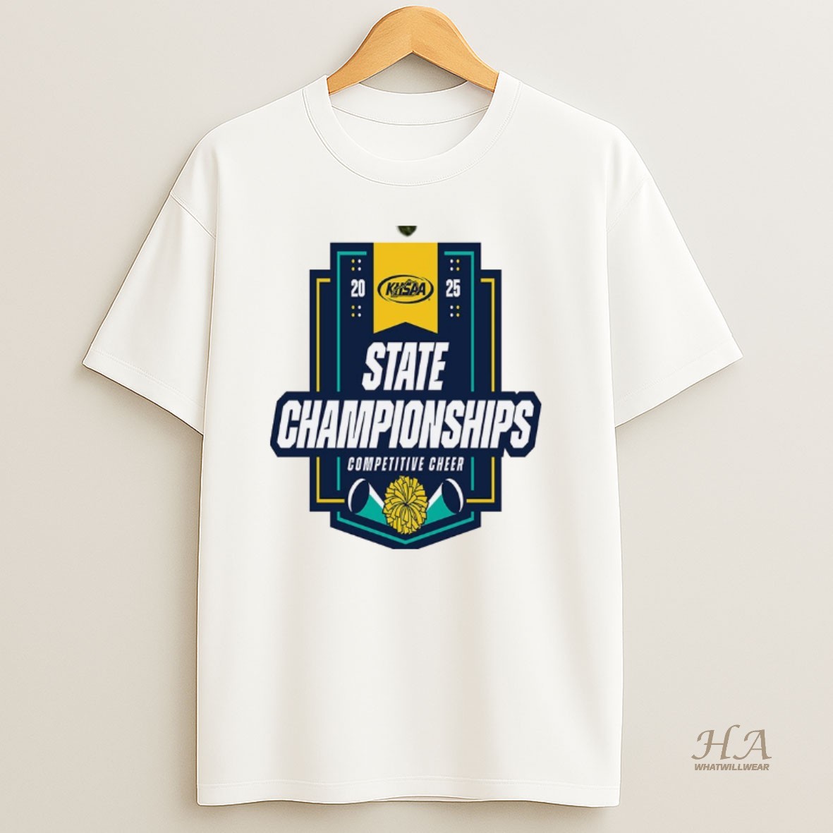 Official 2025 Khsaa Competitive Cheerleading State Championships Logo T Shirt