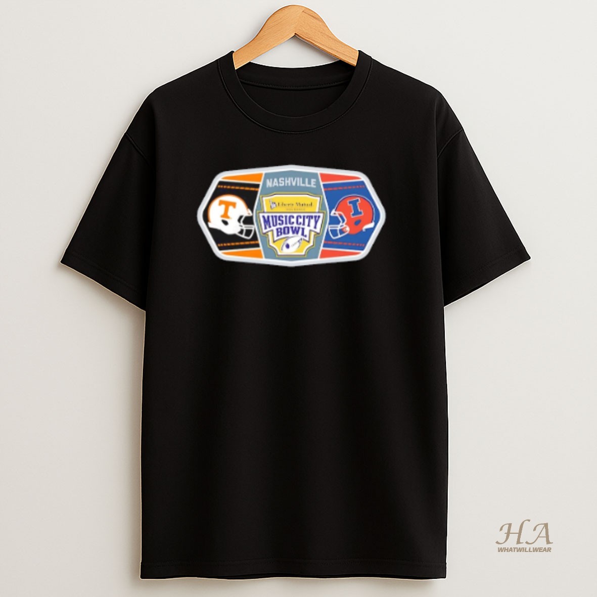 Official 2025 Liberty Mutual Music City Bowl Tennessee Volunteers Vs Illinois Fighting Illini Helmets Shirt