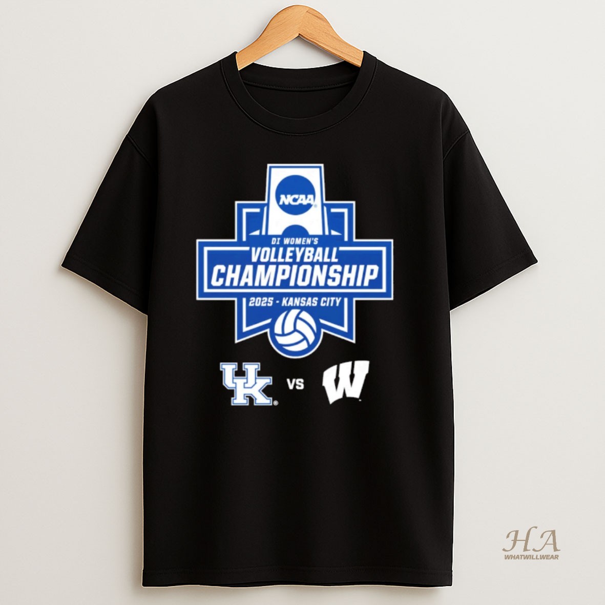 Official 2025 Ncaa Division I Womens Volleyball Championship In Kansas City Kentucky Wildcats Vs Wisconsin Badgers T Shirt