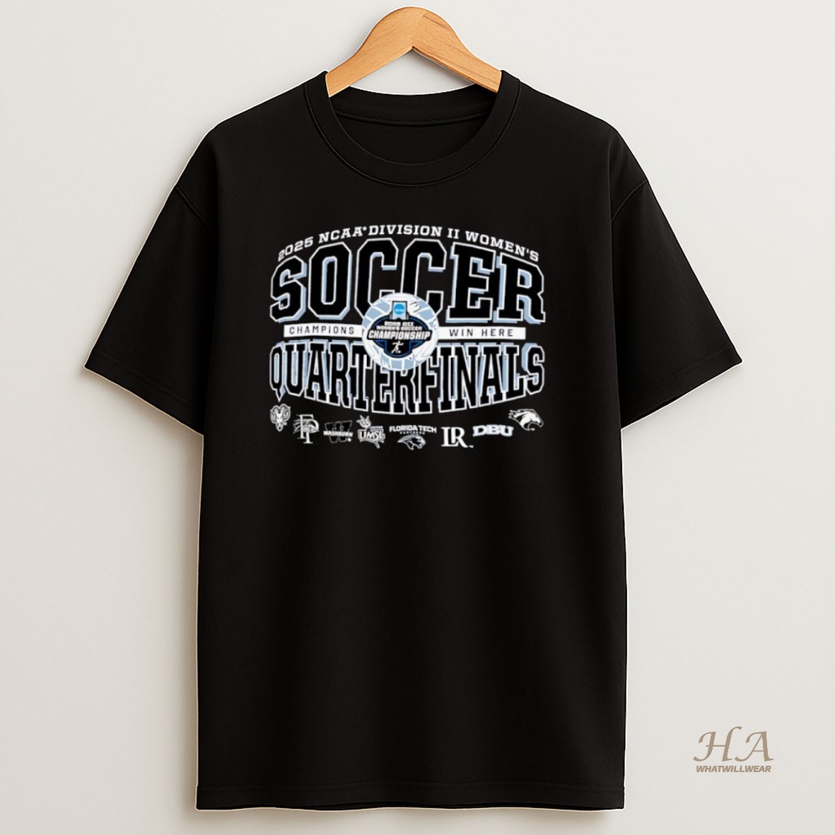 Official 2025 Ncaa Division Ii Womens Soccer Championship Quarterfinals T Shirt