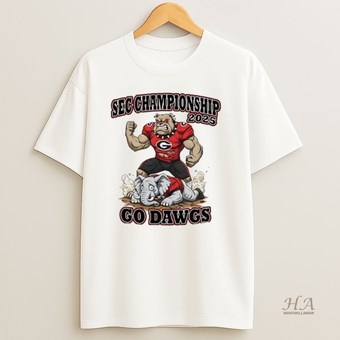 Official 2025 Sec Championship Georgia Bulldogs Football Shirt