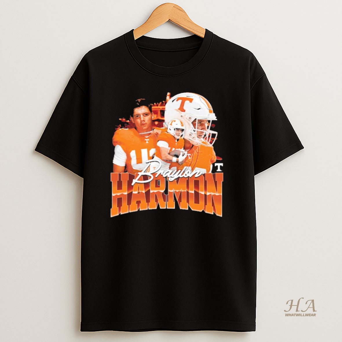 Official 2025 Tennessee Vols Ncaa Football Braylon Harmon Graphic Shirt