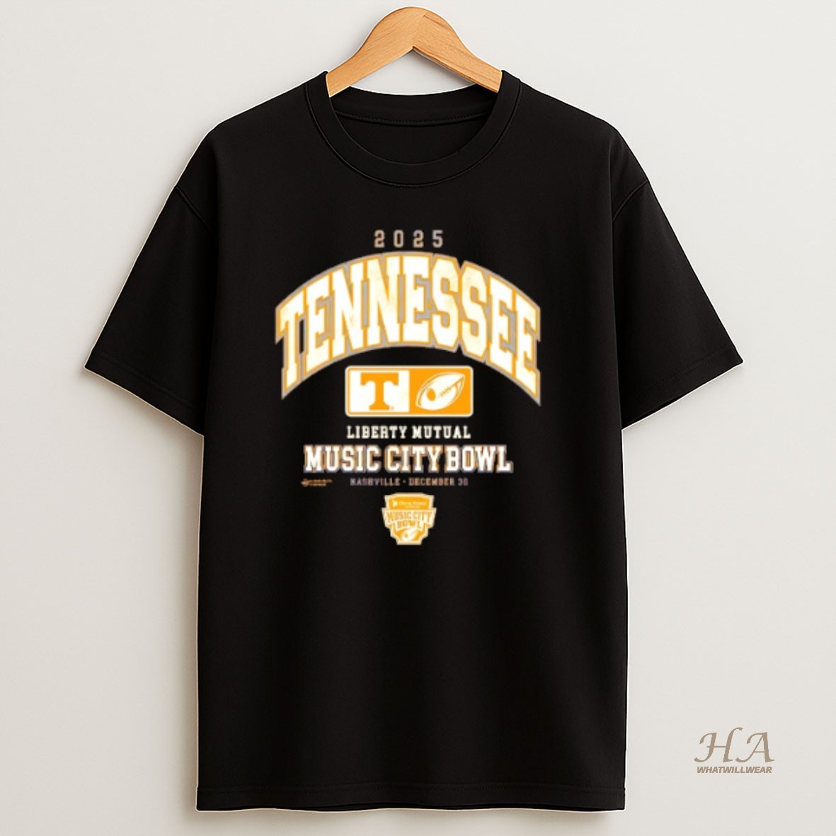 Official 2025 Tennessee Volunteers Liberty Mutual Music City Bowl Shirt