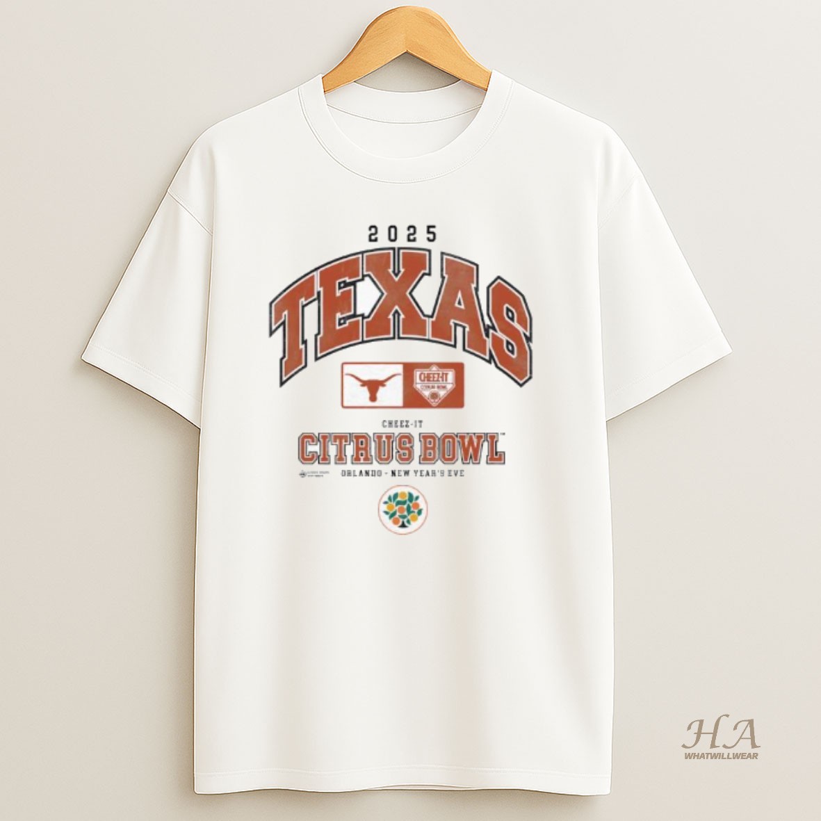 Official 2025 Texas Orlando Cheez It Citrus Bowl New Years Eve T Shirt