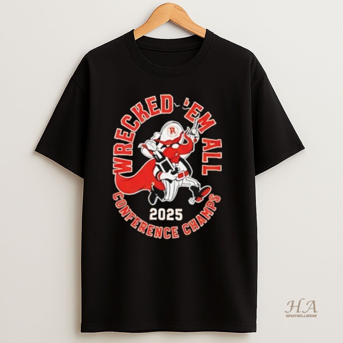 Official 2025 Texas Tech Red Raiders Wrecked _e2_80_98em Conference Champs T Shirt