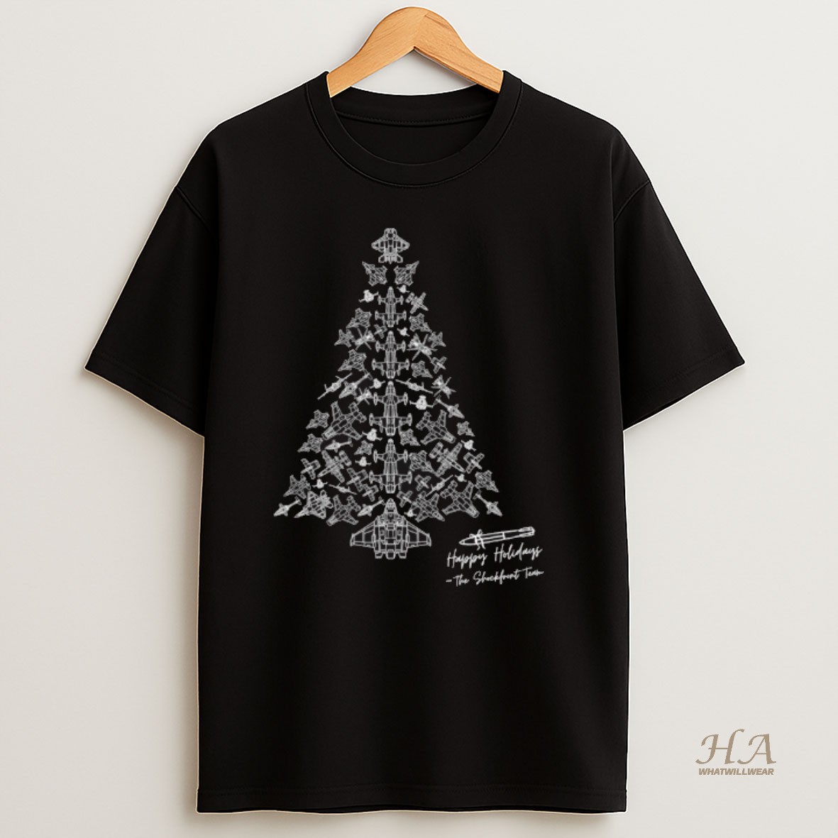 Official 2025 The Shockfront Team Happy Holidays Christmas Tree T Shirt