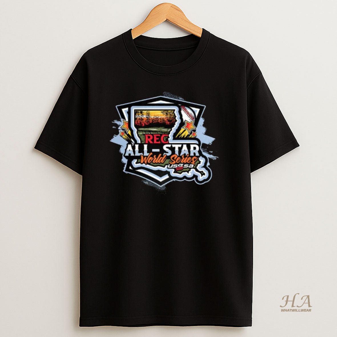 Official 2025 Usssa All Star World Series T Shirt