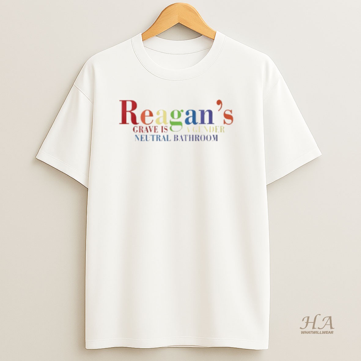 Official 3ugviaa2 Reagans Grave Is A Gender Neutral Bathroom T Shirt