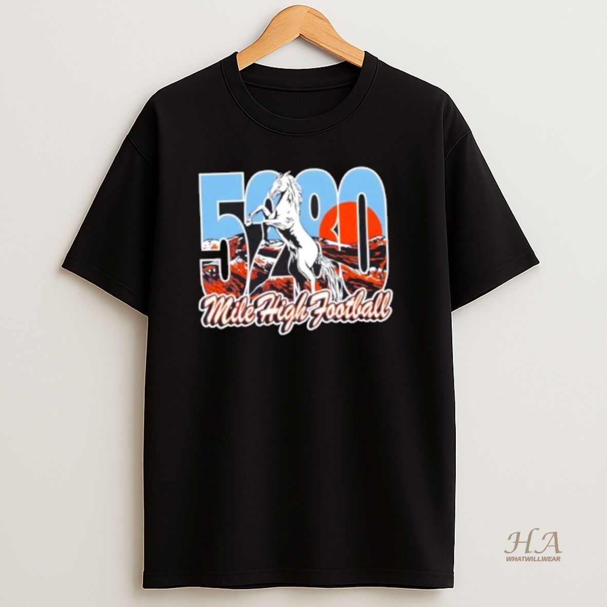Official 5280 Mile High Football T Shirt