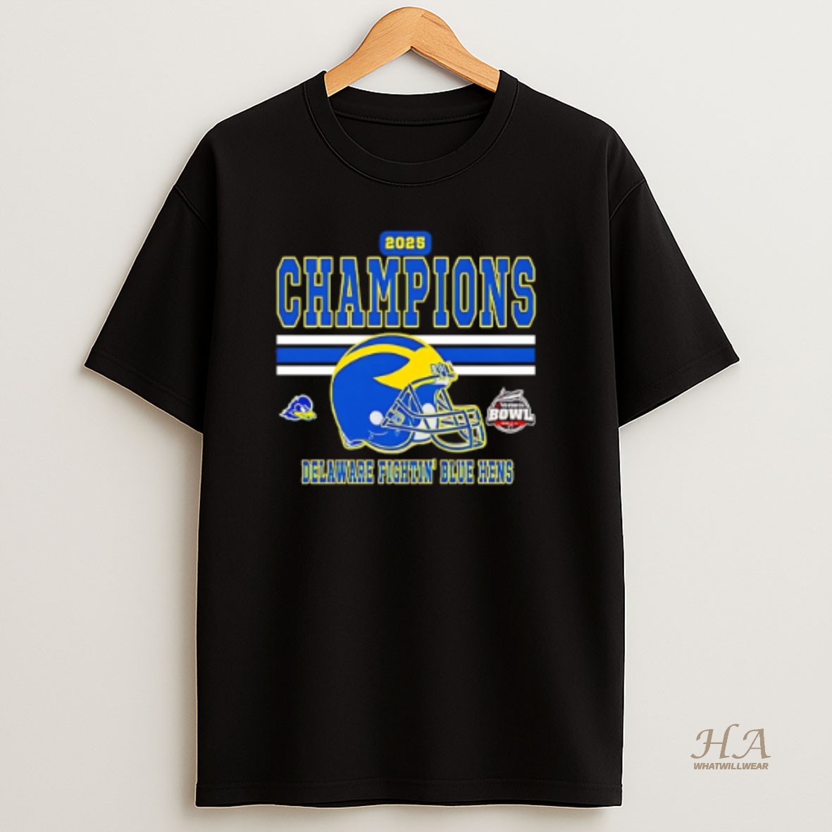 Official 68 Ventures Bowl Champions 2025 Delaware Fightin Blue Hens T Shirt