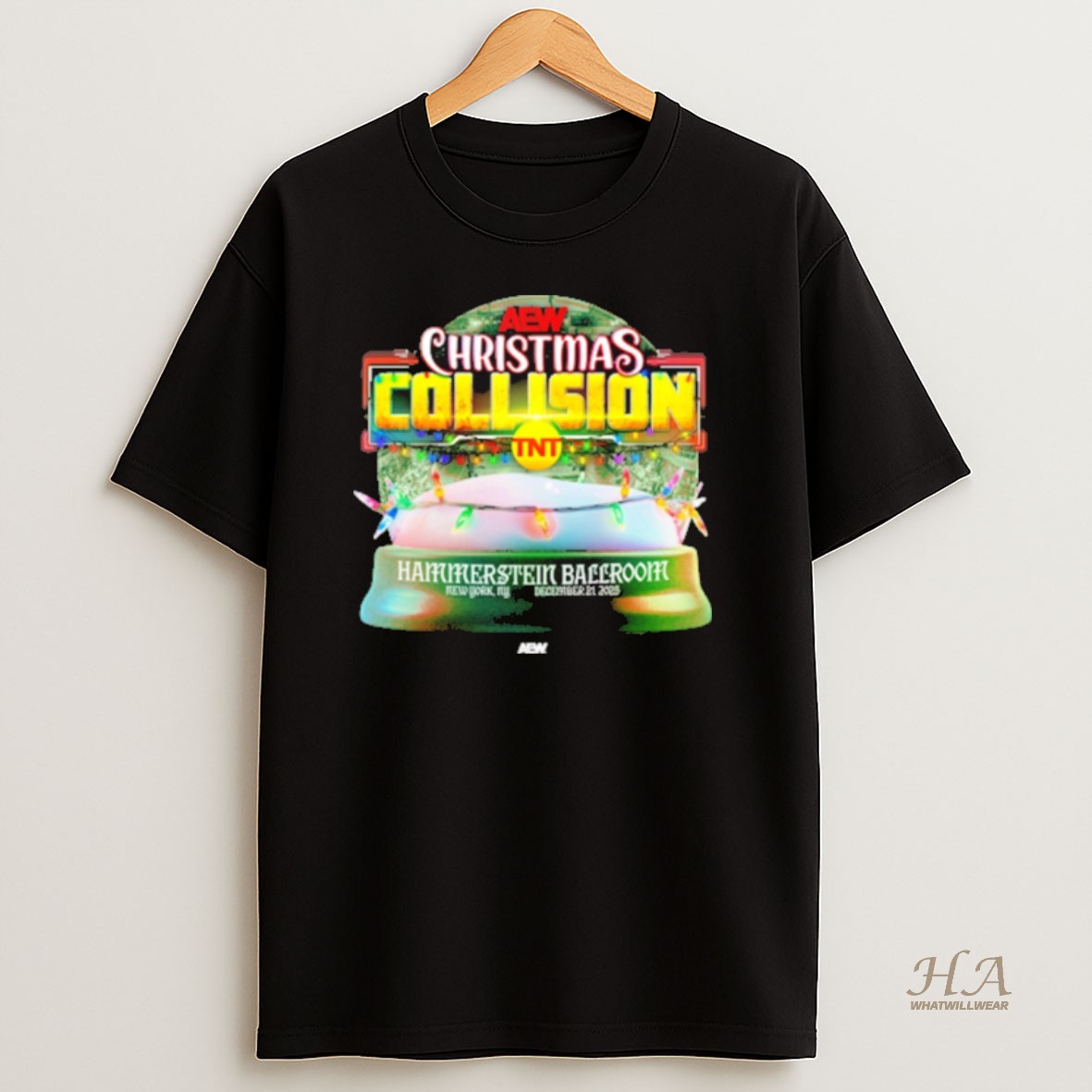 Official Aew Christmas Collision Hammerstein Ballroom New York City Dec 21 2025 T Shirt