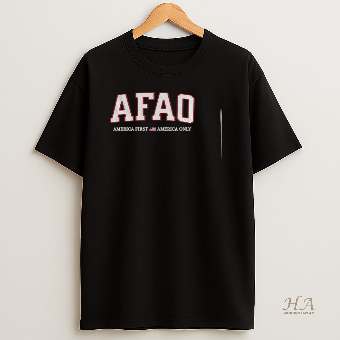 Official Afao America First America Only Flag T Shirt