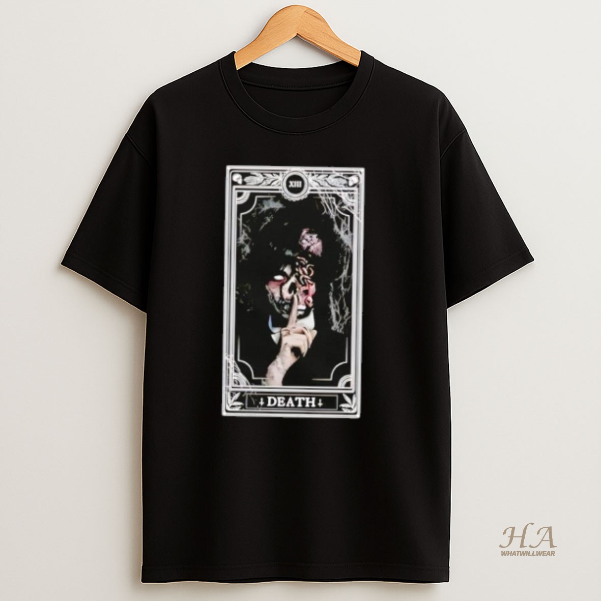 Official Addams Death Tarot Card Xiii Gothic T Shirt