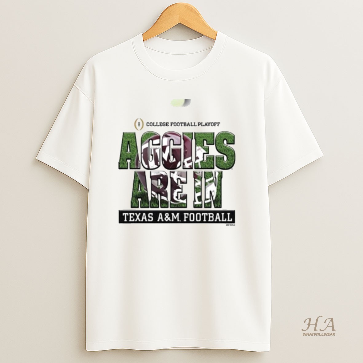 Official Aggies Are In Texas Am Aggies 2025 Cfp Bound Helmet Shirt
