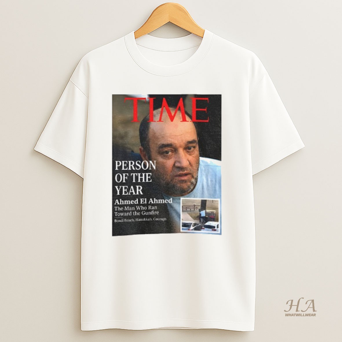 Official Ahmed El Ahmed Time Person Of The Year The Man Who Ran Toward The Gunfire T Shirt