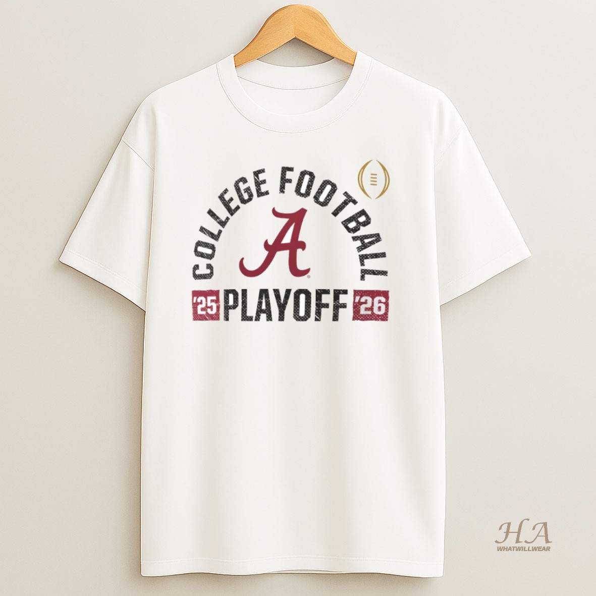 Official Alabama Crimson Tide 2025 2026 College Football Playoff Touchdown Circle Shirt