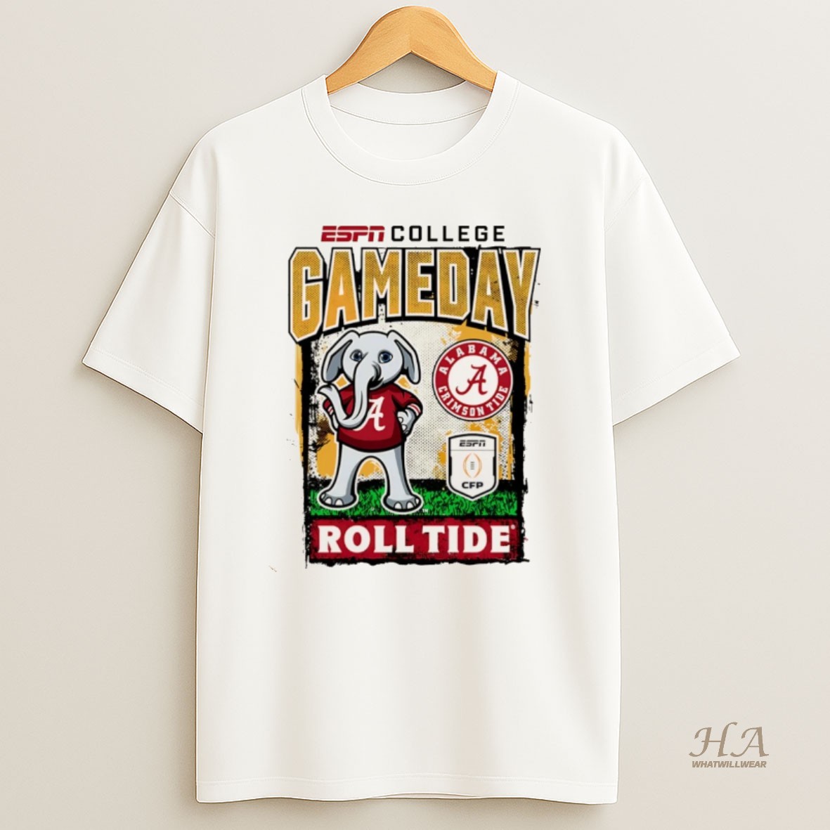 Official Alabama Crimson Tide 2025 26 College Football Playoff Gameday Roll Tide Mascot Christmas Shirt