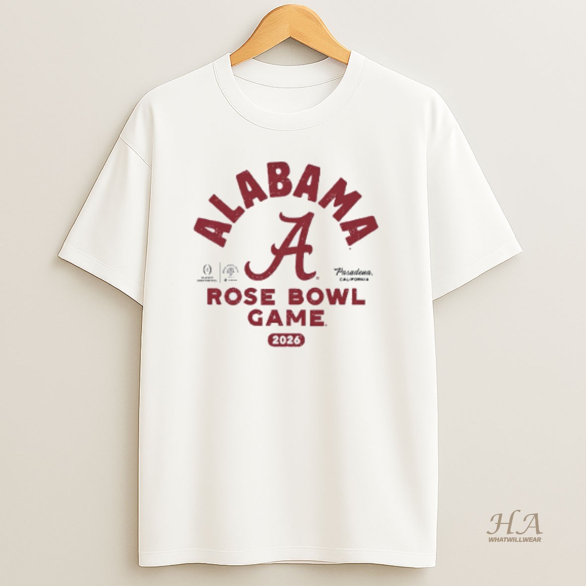 Official Alabama Crimson Tide 2026 Rose Bowl Game Bound T Shirt