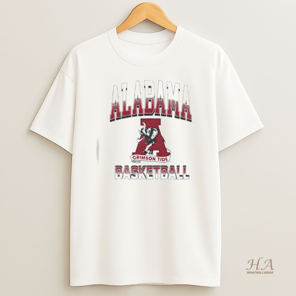 Official Alabama Crimson Tide Basketball Logo Vintage T Shirt