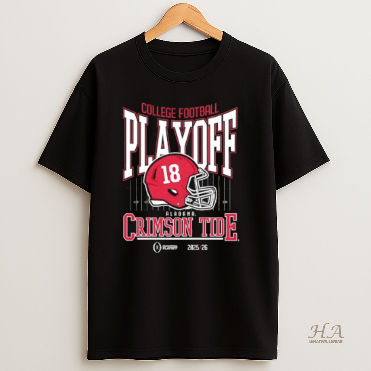 Official Alabama Crimson Tide College Football Playoff Bound 2025 26 Helmet Shirt
