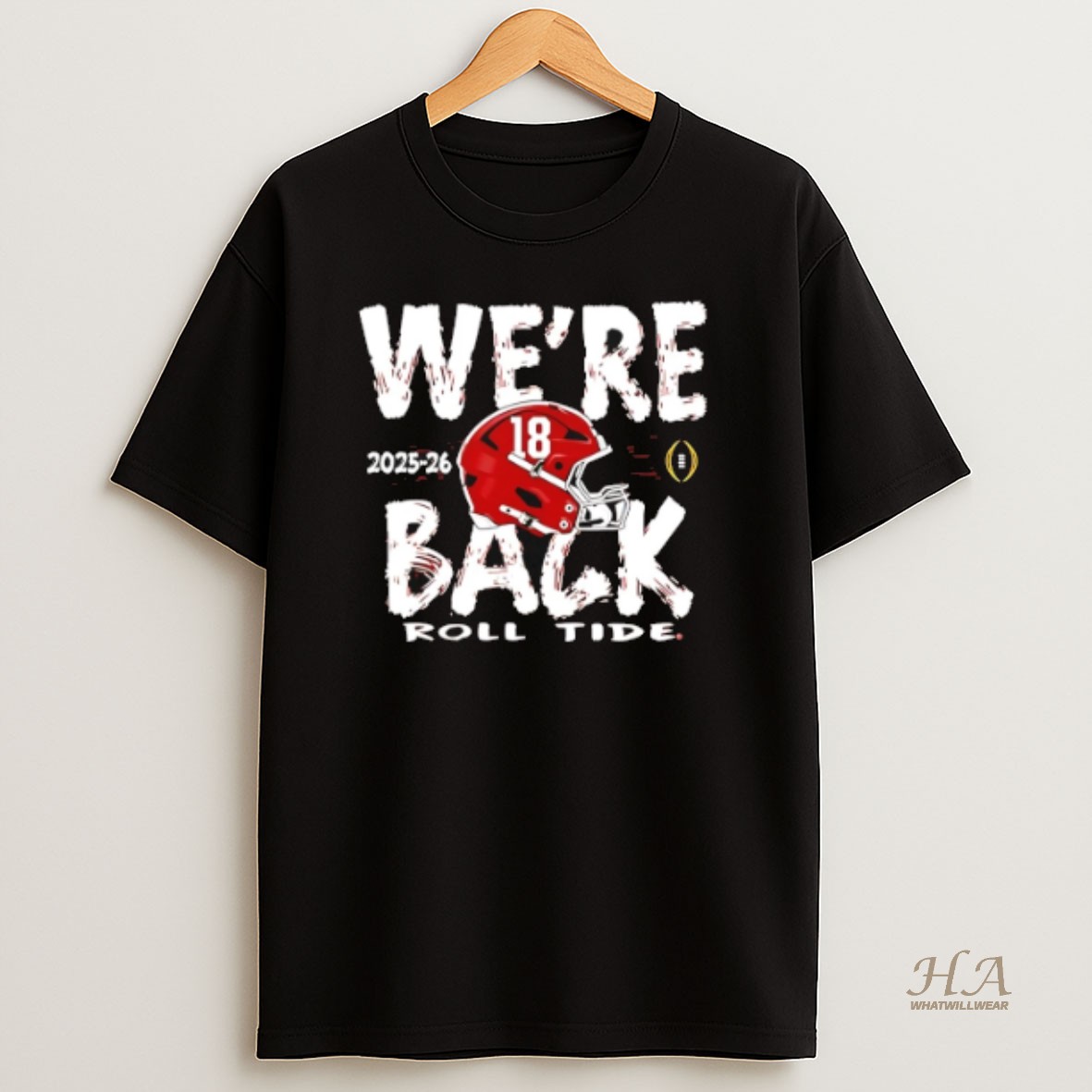 Official Alabama Crimson Tide Crimson 2025 Cfp Bound Were Back Shirt