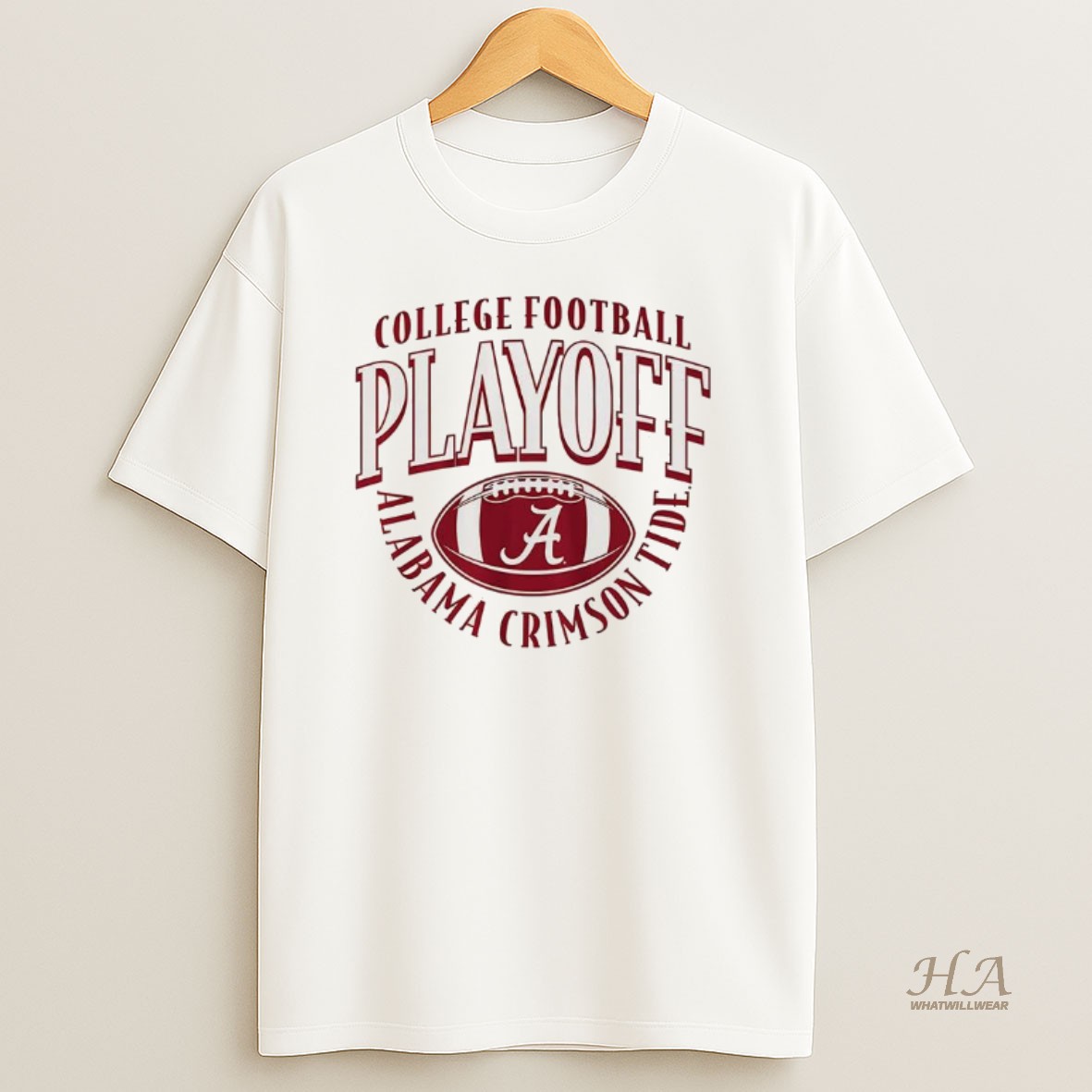 Official Alabama Crimson Tide Ncaa College Football Playoff Team 2025 2026 Curve Ball Logo T Shirt