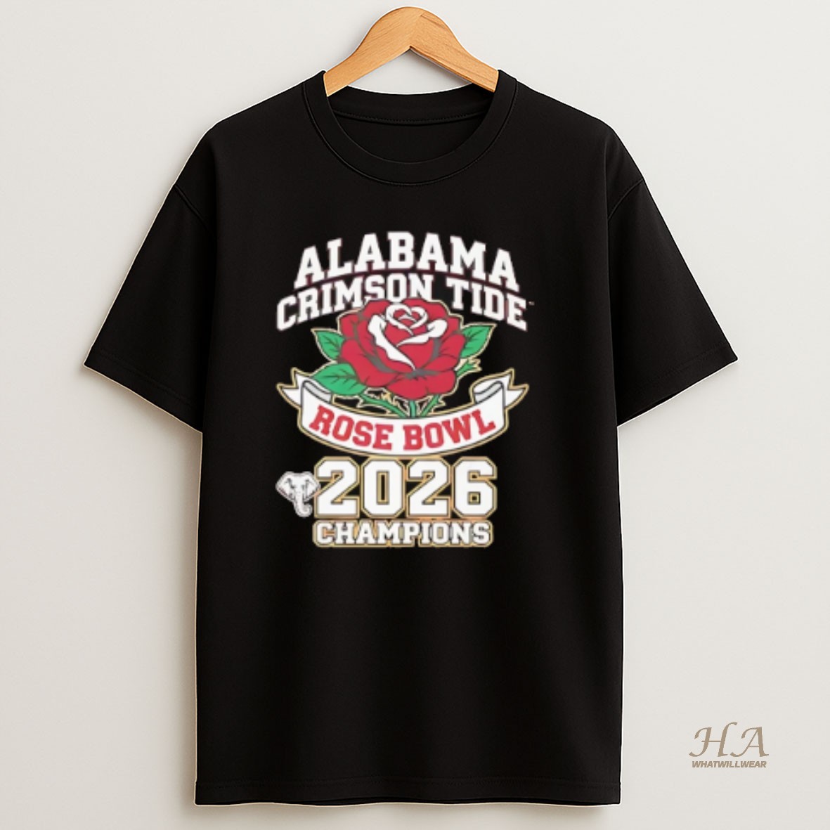 Official Alabama Crimson Tide Rose Bowl Champions 2026 T Shirt