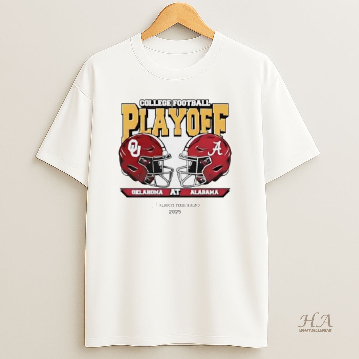Official Alabama Crimson Tide Vs Oklahoma Sooners 2025 Cfp First Round Helmets Shirt