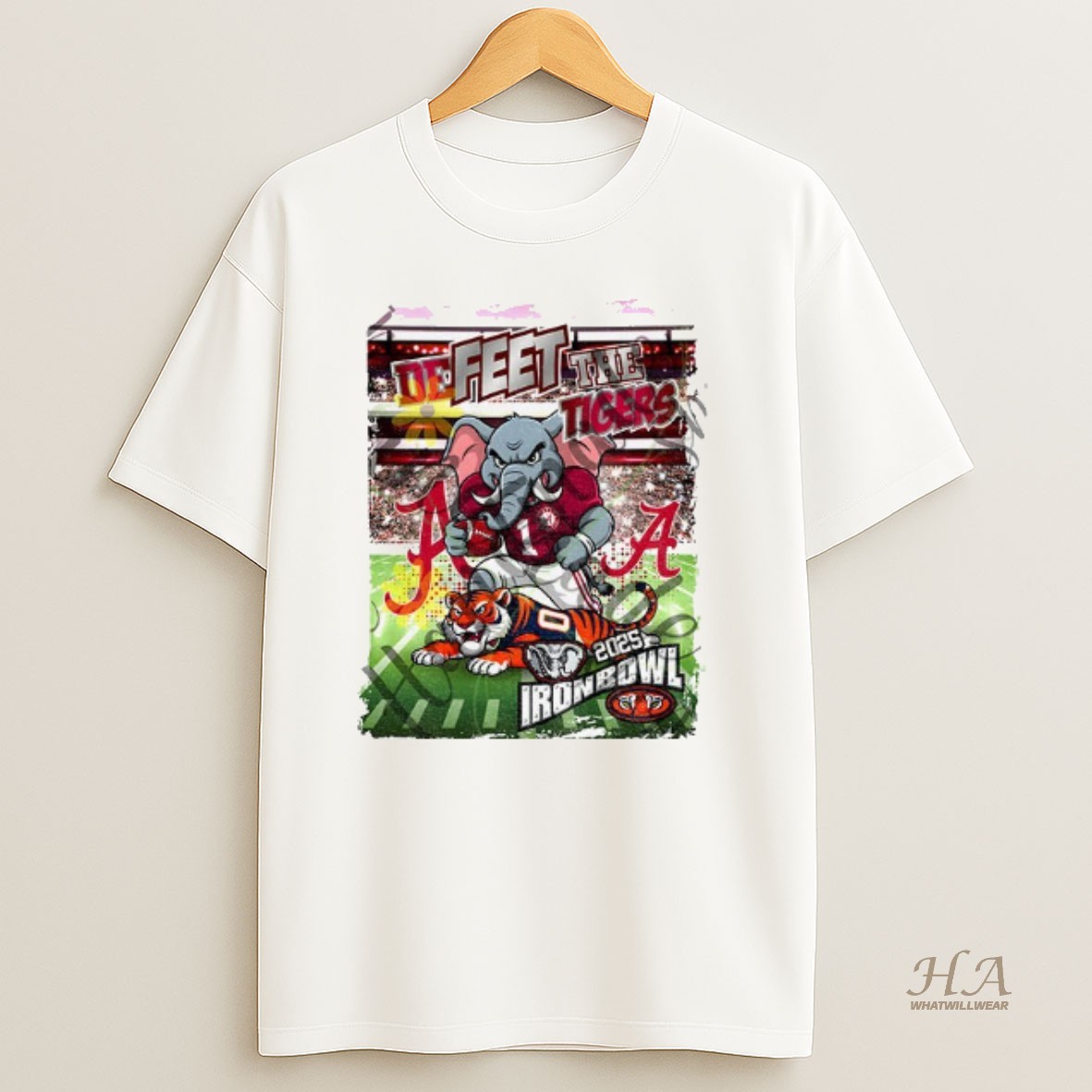 Official Alabama Crimson Tide Beat Auburn Tigers Iron Bowl 2025 Defeet The Tigers T Shirt