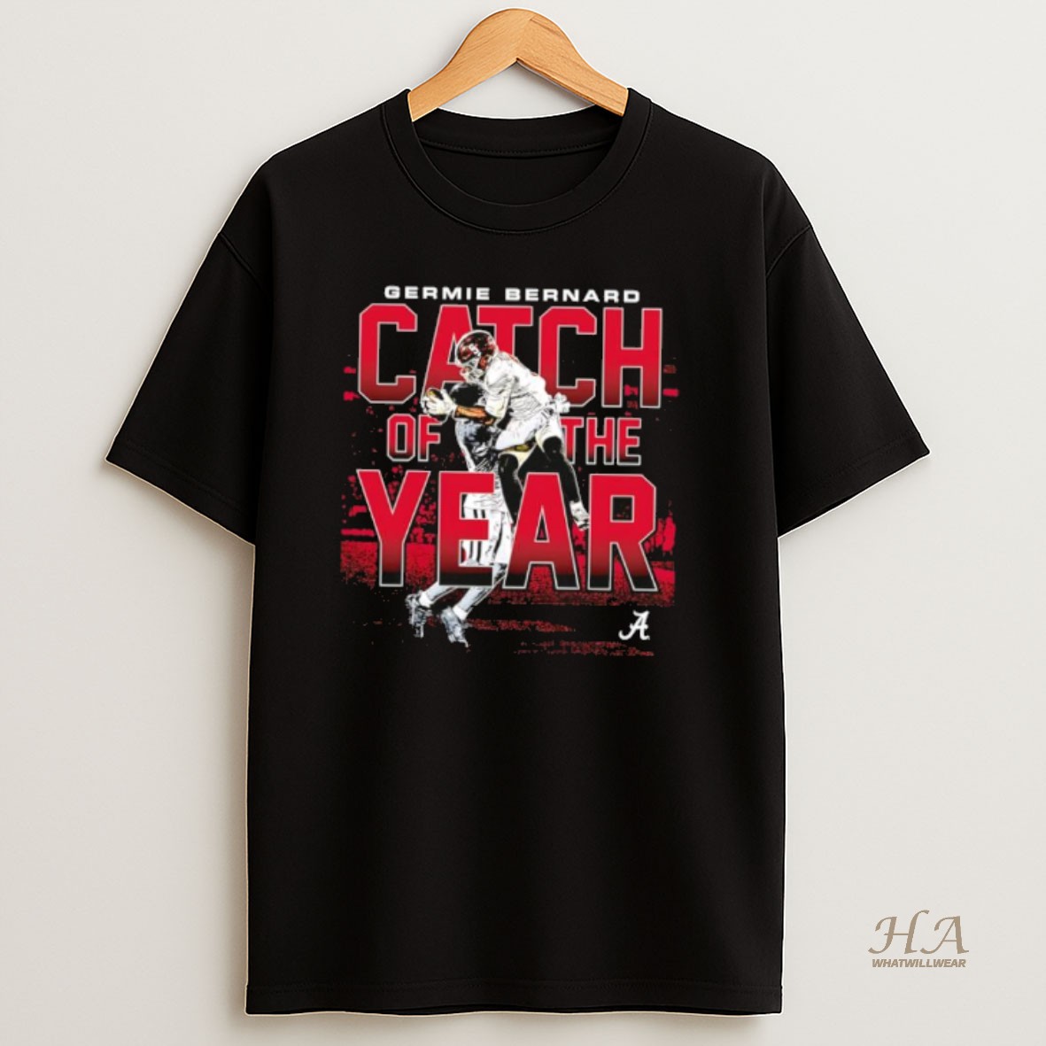 Official Alabama Crimson Tide Football Germie Bernard Catch Of The Year T Shirt