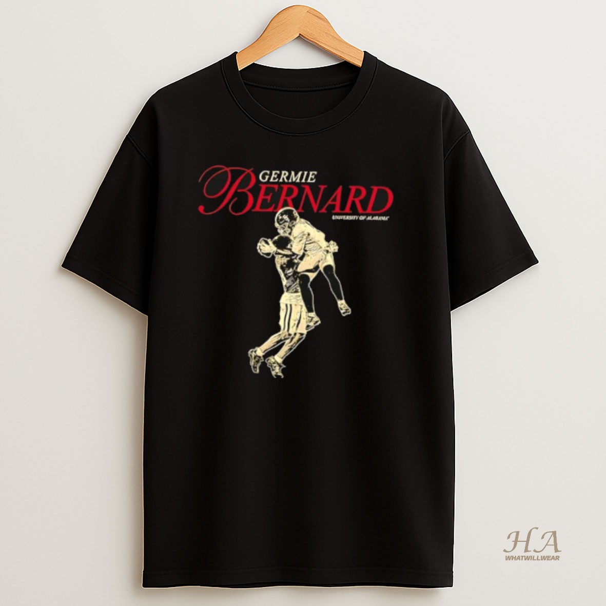 Official Alabama Crimson Tide Football Germie Bernard University Of Alabama T Shirt